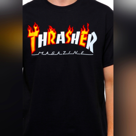 (M)🆕️🔥Thrasher🔥 Magazine Graphic T Shirt Ptp 19"×L27" - Picture 3 of 6